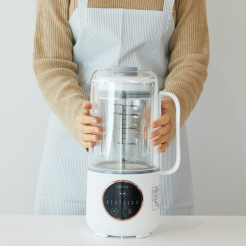 밀리빙 두유 제조기 1300ml 죽 콩물 두유기 메이커 만드는기계, 1EA