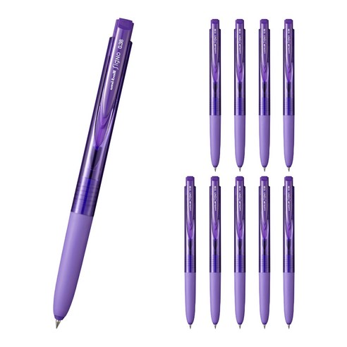 UNI Signo RT1 유니볼 시그노 노크식 볼펜 0.38mm (UMN-155-38), 10개, 그린 (UMN155-38)