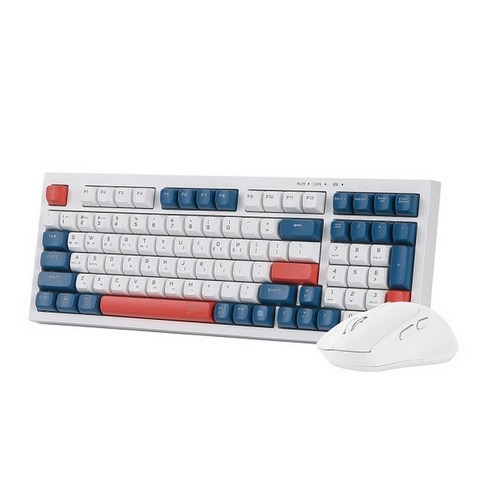 지클릭커 오피스프로 WMK50 사일런스 M 98 무선 키보드 마우스 세트, 일반형, Gun dam