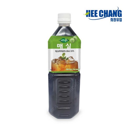 희창 자연생각 매실차 980ml X 15개(1박스) 아이스티 액상 희석음료, 860ml, 15개