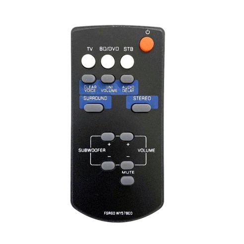 노 브랜드 FSR60 WY57800 Yamaha 증폭기 YAS101 YAS101BL ATS-1010 YAS-101 YAS-1용 원격 제어 교체, 리모콘