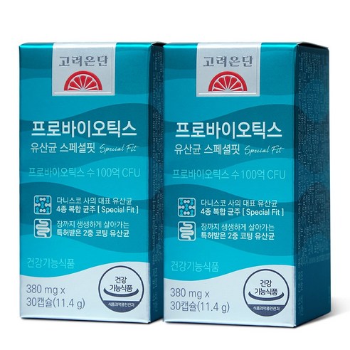 고려은단 프로바이오틱스 스페셜핏 100억 유산균 11.4g, 30정, 2개