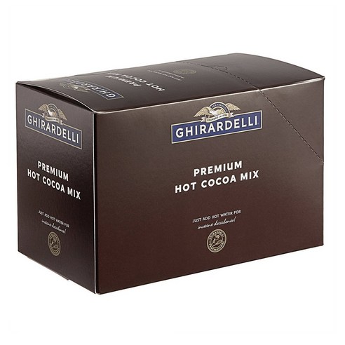 기라델리 핫 코코아 믹스 43g 15개입 2팩 프리미엄 Ghirardelli Premium Hot Cocoa Mix Packets - 15/Box, 2개