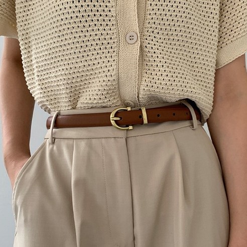 여성용 베이직 심플 벨트 청바지벨트 Women''s belt