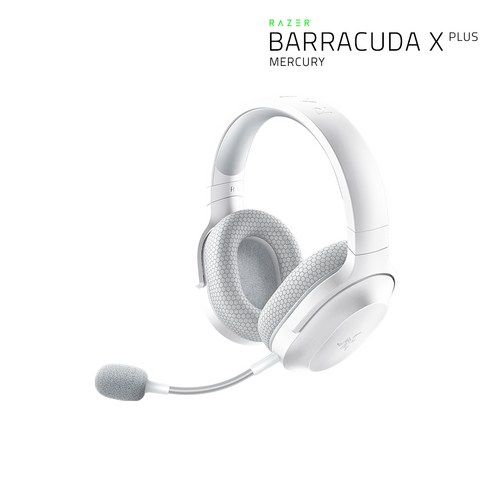 레이저코리아 바라쿠다 X 플러스 머큐리 Barracuda X Plus Mercury 게이밍 헤드셋, RZ04-04430200-R3M1/화이트, 화이트