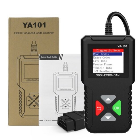 YA101 Obd2 스캐너 다국어 전문 코드 리더 OBD 2 자동차 스캐너 자동차 진단 도구 PK ELM327 무료 업데이트, 협력사