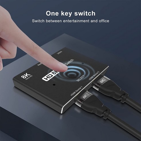 Lopbinte HDMI 호환 Ultra HD 8K 분배기 변환기 2.1 고속 48Gbps, 1