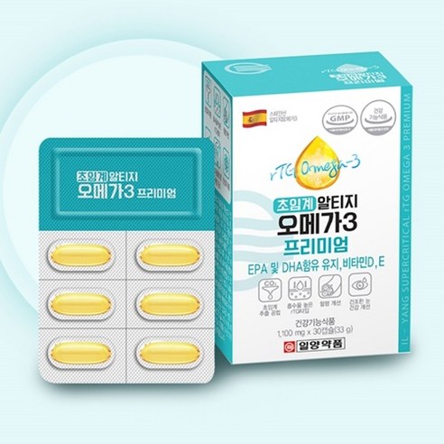 일양약품 초임계 알티지 오메가3 프리미엄 1 100 mg, 2개, 30캡슐