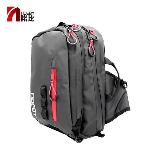 Noeby Fishing Tackle Bag Sling Outdoor Sport Chest Package Large Capacity Waterproof Fishing Gear, blue