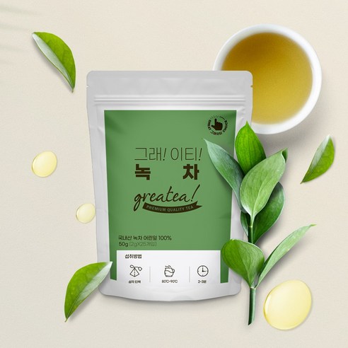 그래이티 저온로스팅 녹차 삼각티백, 2g, 2g, 1개, 25개입