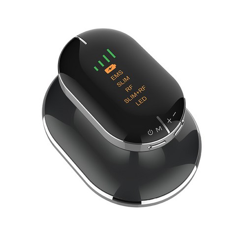 EMS 다용도 바디 마사지기 RF 고주파 바디 마사지기 4색 LED 라이트 고주파 진동, 블랙