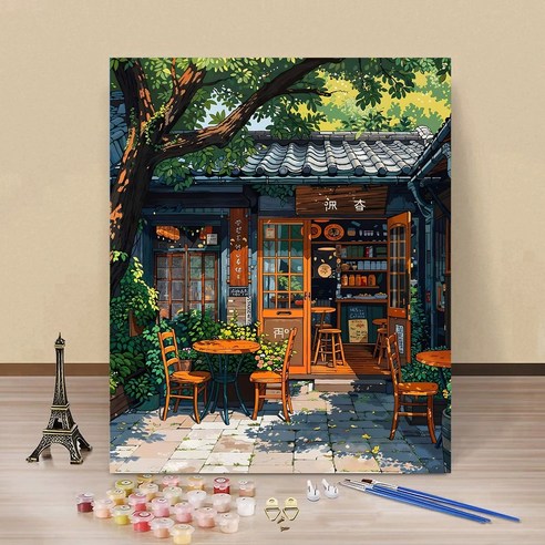 DIY 명화그리기 유화 그림 그리기 아크릴화 30*40cm, 01타입, 1개