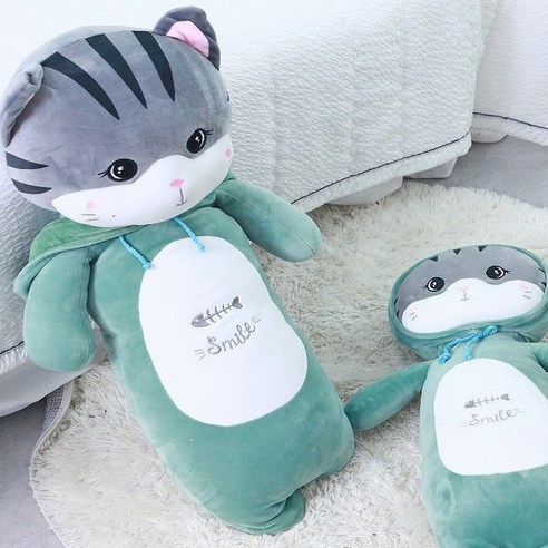 클로즈유닉 빵실냥이 모찌인형, 초록, S