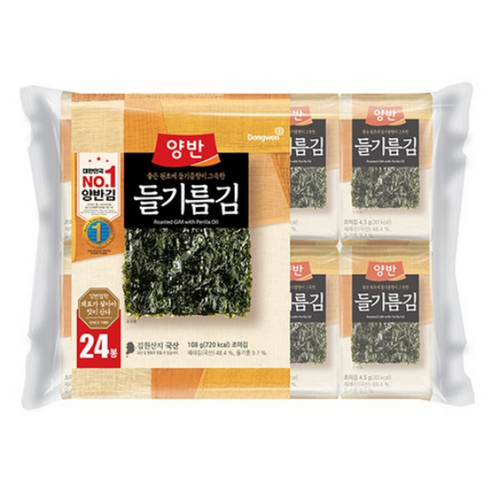 동원 양반 들기름 도시락김, 108g, 1개
사과식초/땅콩버터 외 동원 양반 들기름 도시락김, 108g, 1개
사과식초/땅콩버터 외