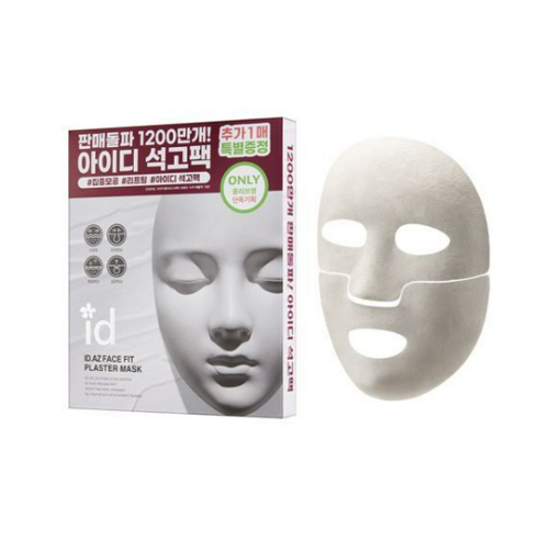 아이디플라코스메틱 아이디에이지 페이스핏 플라스터 마스크 EX 석고팩, 1개, 4개입