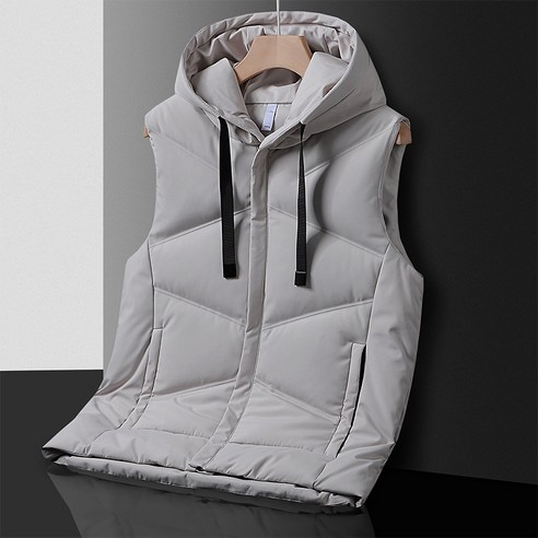 Mao남성용 고급 슬림 피트 짧은 따뜻한 캐주얼 재킷 새로운 가을 겨울 조끼