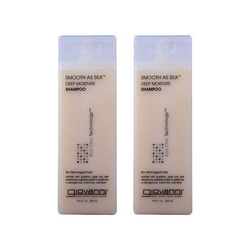 지오바니 스무스 애즈 실크 딥 모이스처 샴푸, 250ml, 2개