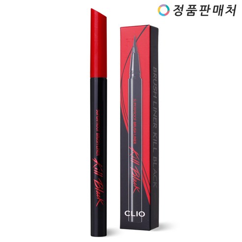 클리오 수퍼프루프 브러쉬 아이라이너 킬블랙 0.5ml, 1 블랙, 1개