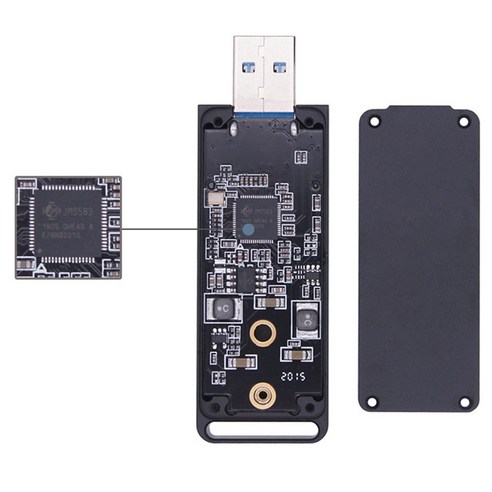 Lopbinte NVME 케이스 인클로저 SSD-USB 어댑터 M.2 10Gbps SSD - 블랙, 1
