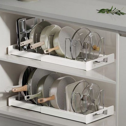 좁은 주방, 답답한 수납? 마법처럼 넓어지는 공간 활용법! 후라이팬정리대