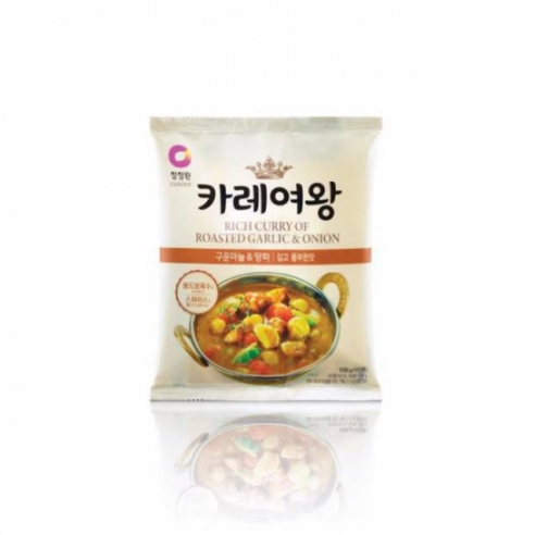 청정원 카레여왕 구운마늘&양파, 108g, 2개