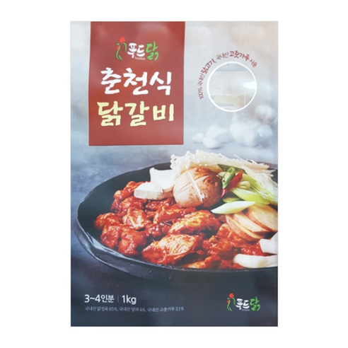 기타 [춘천닭갈비] 볶음용 양념 닭갈비 1kg x 1 (춘천직송), 1개