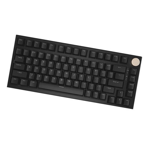 VGN N75 프로 풀 키 핫스왑 가스켓 구조 맞춤형 기계식 키보드, 블랙, 단일상품(오테뮤 청축), 텐키리스