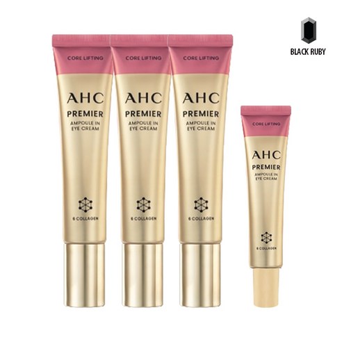 홈쇼핑 동일 AHC 아이크림 시즌12 최신상 앰플인 6각존 코어리프팅 김혜수 40ml 3개+12ml 1개