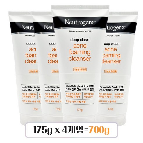 뉴트로지나 약산성 아크네 포밍 클렌저, 350g, 2세트