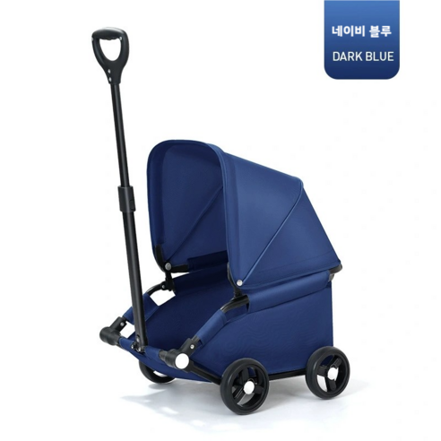 애완 유모차 파라솔 접이식 카트, 네이비, 1개