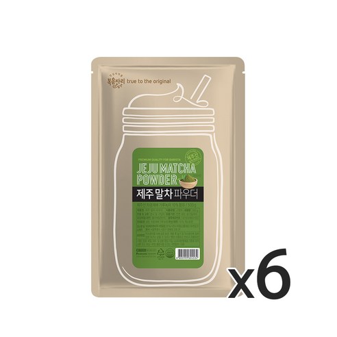 복음자리 제주 말차 파우더 500g, 6개, 1개입