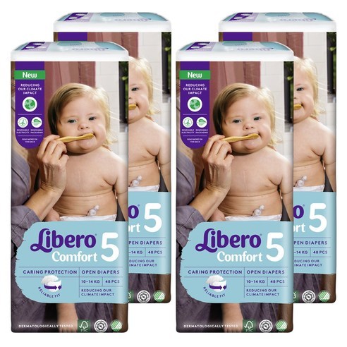 리베로 밴드형 기저귀 남여공용, 4단계, 200매 liberotouch2 12 콤포트 밴드형 기저귀, 5단계, 192매