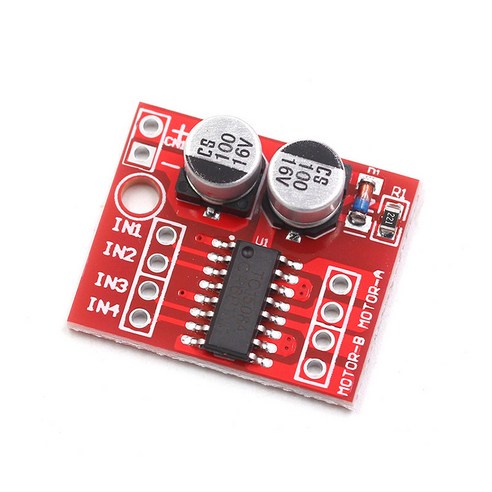 모터 드라이버 보드 모듈 DC 스텝퍼 모터 스마트 카 로봇 액세서리 L298N TB6612FNG, 카키색, 1개
