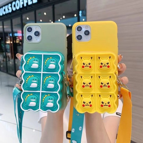 iphone Samsung 공룡 동전 지갑 전화 케이스에 적합