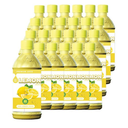 RFC 레몬 주스 100% NFC 저온 착즙 쥬스, 350ml, 24개입