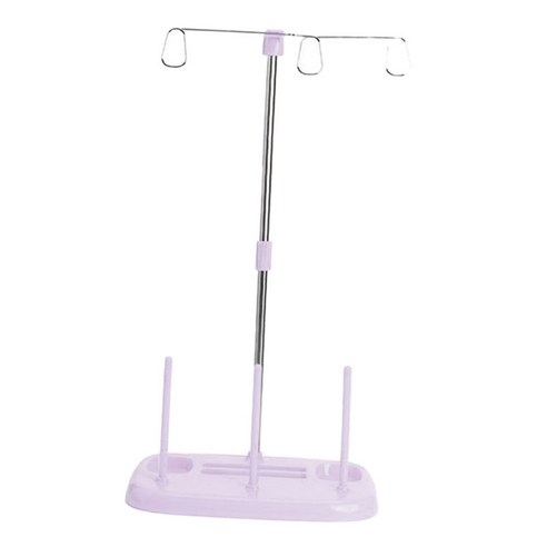 가정 재봉틀 Serger 누비질을 위한 실 3 스풀 홀더 대 누비질, 플라스틱 금속, 보라색