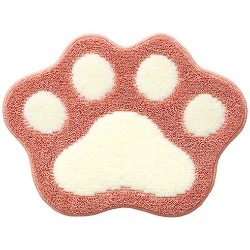 도어 투 도어 미끄럼 방지 곰 발톱 카펫, 핑크, 45*60cm