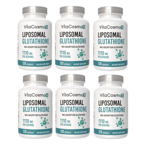 VitaCosmoX 리포소말 글루타치온 1100mg 120 베지 캡슐 Glutathione 1100 mg Veg Capsules