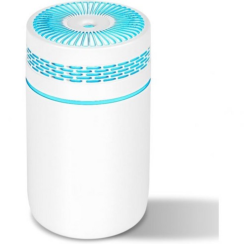 침실용 가습기 LtYioe 소형 RGB 변경 조명이 있는 베이비 홈용 휴대용 쿨 미스트 2가지 모드 및 자동 차단 식물을 위한 초정숙 여행용 카 데스크(흰색)