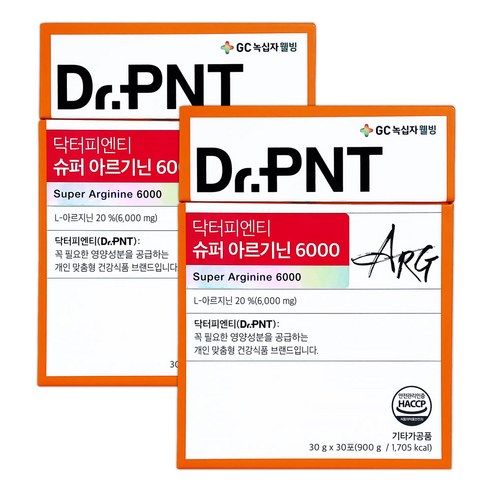 닥터피엔티 슈퍼 아르기닌 6000, 2개, 900g