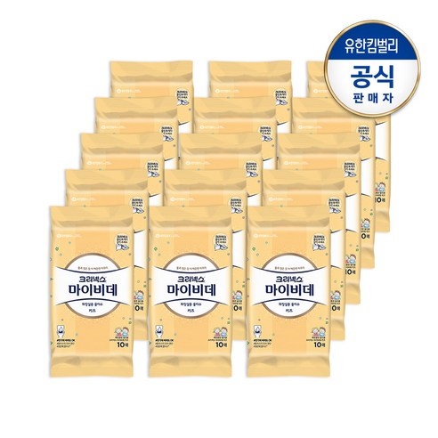 크리넥스 New 마이비데 키즈 티슈, 15팩, 10매