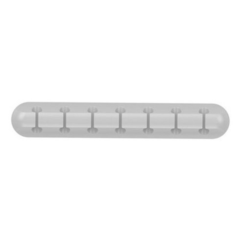 케이블 관리 클립 케이블 관리 케이블 홀더 USB/충전 케이블 정리용 실리콘 케이블, 7 Solt Gray., 설명한대로