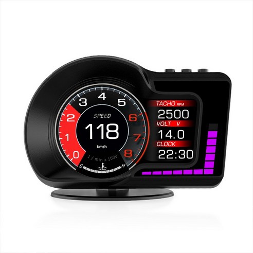 자동차 OBD 게이지 디지털 자이로스코프 다기능 기기, F15 LCD 계기판 (디자인 사진참조) tmaphud 자동차 OBD 게이지 디지털 자이로스코프 다기능 기기, F15 LCD 계기판 (디자인 사진참조) tmaphud
