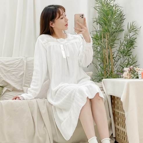 편안하고 세련된 원피스 수면잠옷