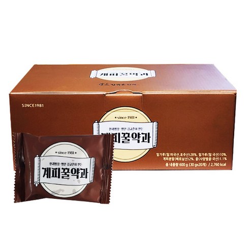 거북이한과 기타 [김규흔 한과] 계피꿀약과 총 20개입, 700g, 1개 Best Top5