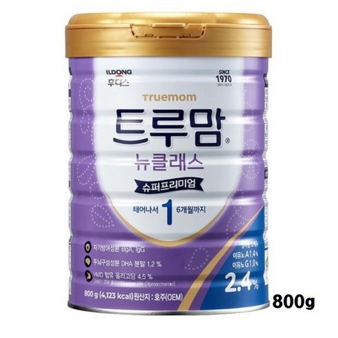NEW 트루맘 뉴클래스 슈퍼프리미엄 800g 1단계, 1통, 6개