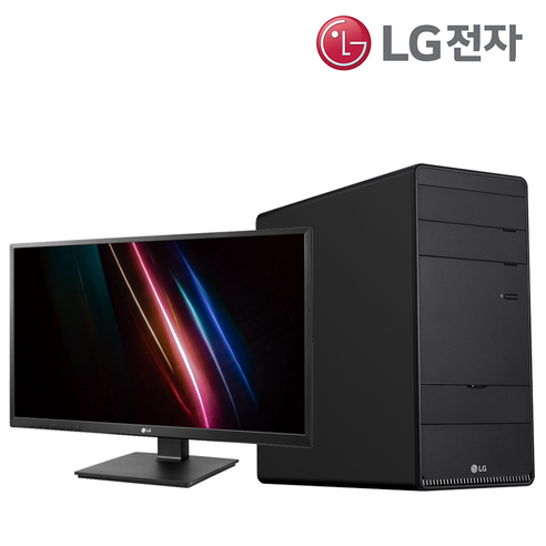 LG 데스크탑 PC 22인치 모니터 세트 i5-14400 / 램 16GB / SSD 512GB / 윈도우11 PRO, LG PC + 27인치 모니터 B