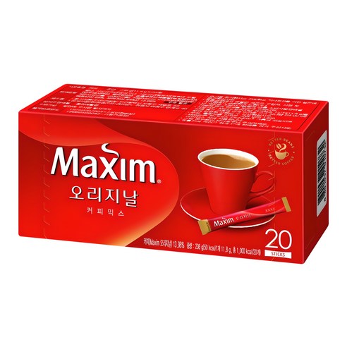 맥심 오리지날 커피믹스, 11.8g, 20개입, 1개