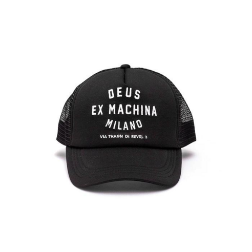데우스 엑스 마키나 밀라노 어드레스 트러커 캡: 시대를 초월하는 블랙의 매력 데우스모자