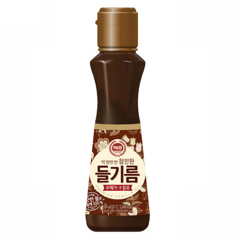 해표 참진한 들기름, 320ml, 1개